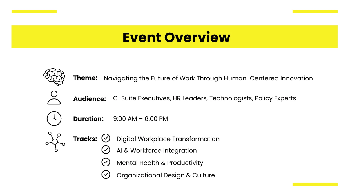 Free Event Timeline Presentation Template to Edit Online