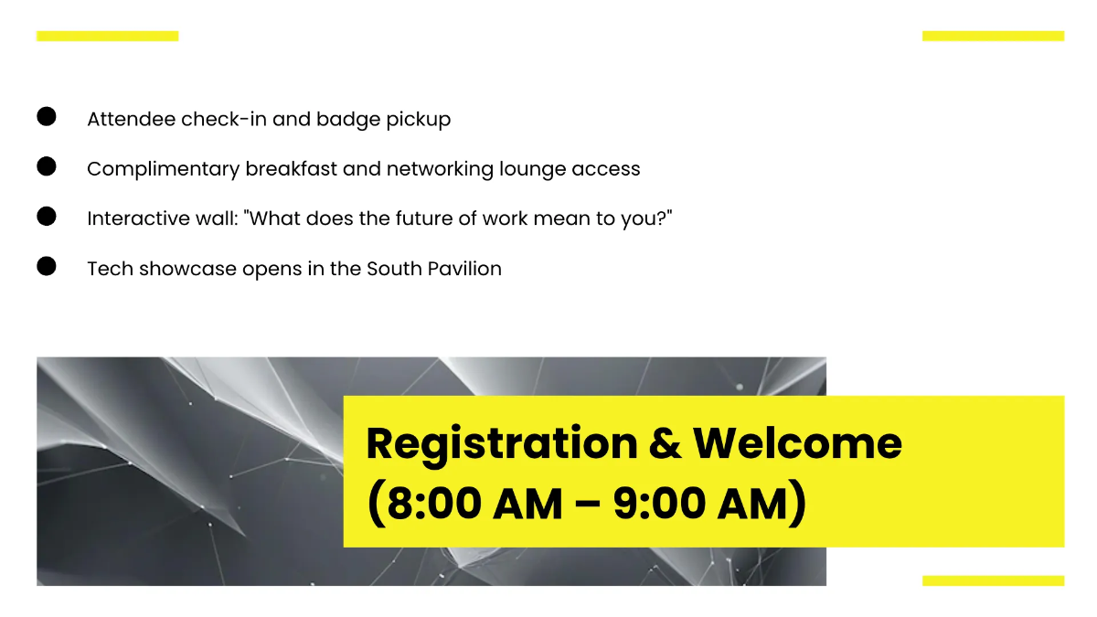 Free Event Timeline Presentation Template to Edit Online