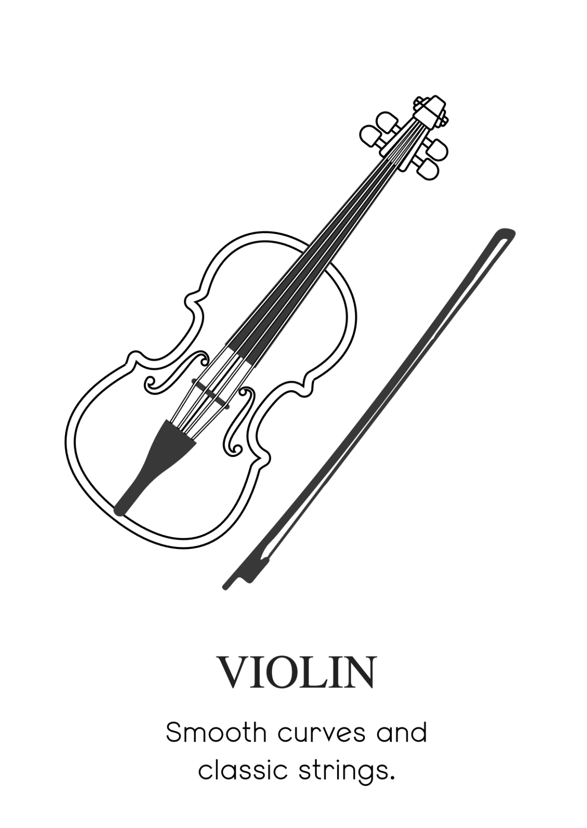 Free Music Instruments Coloring Book Template to Edit Online