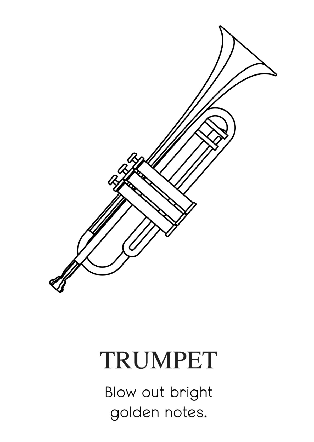 Free Music Instruments Coloring Book Template to Edit Online