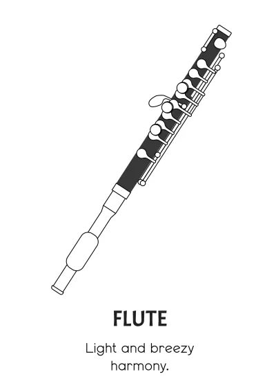 Free Music Instruments Coloring Book Template to Edit Online