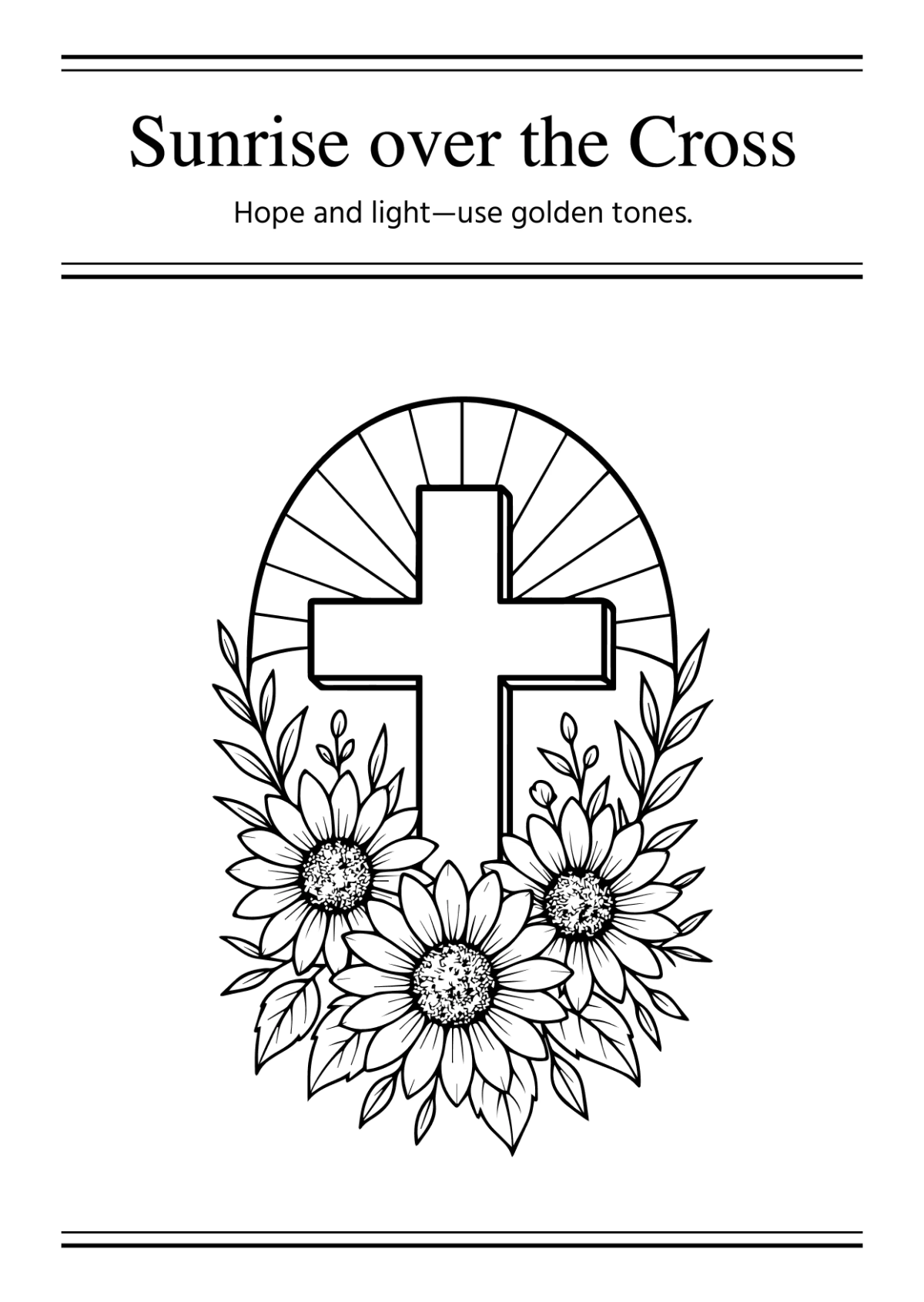 Free Religious Coloring Book Template to Edit Online