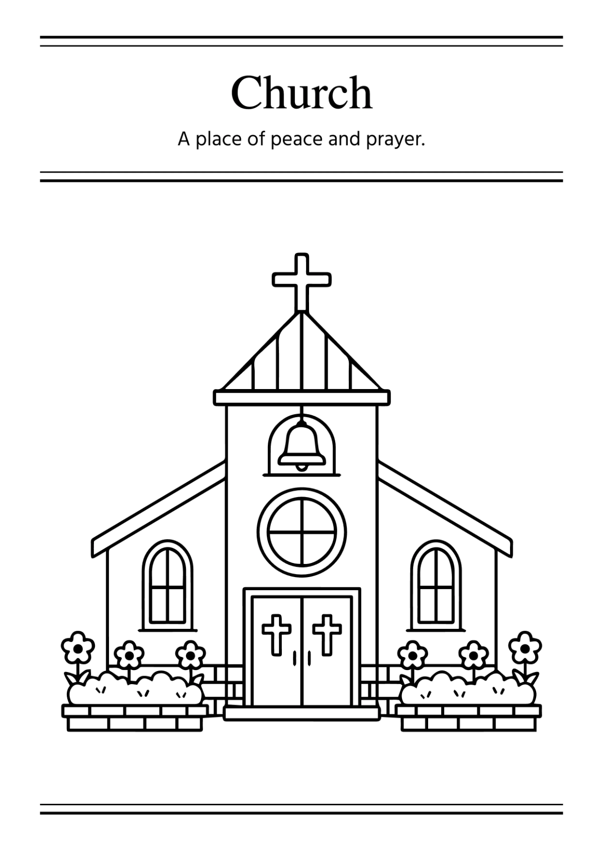 Free Religious Coloring Book Template to Edit Online