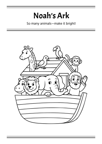 Free Religious Coloring Book Template to Edit Online