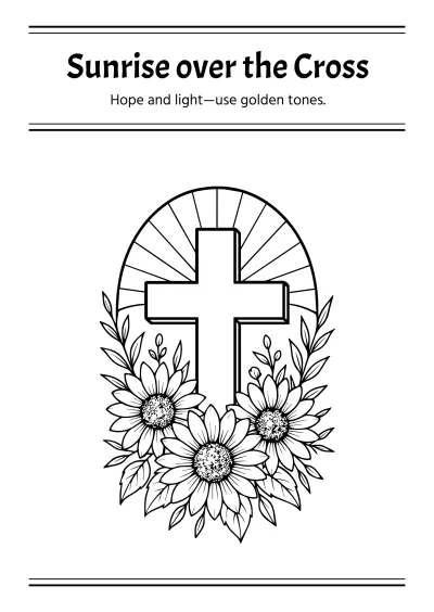Free Religious Coloring Book Template to Edit Online