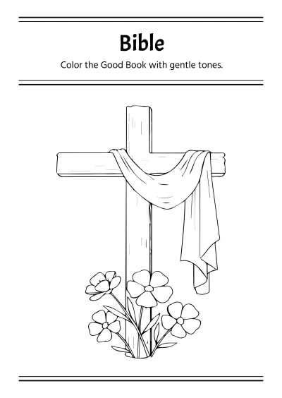 Free Religious Coloring Book Template to Edit Online