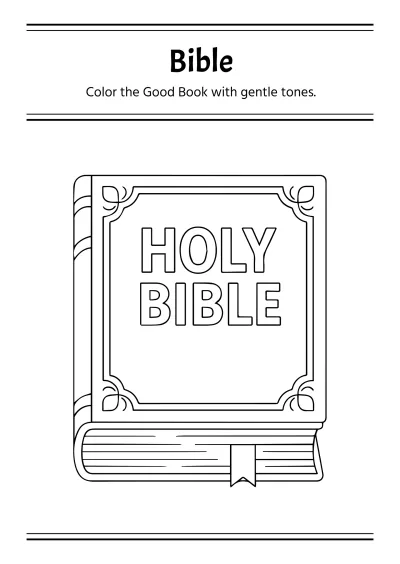 Free Religious Coloring Book Template to Edit Online