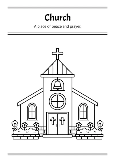 Free Religious Coloring Book Template to Edit Online