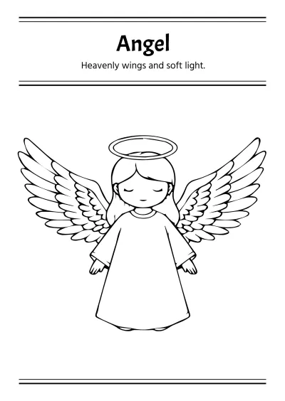 Free Religious Coloring Book Template to Edit Online