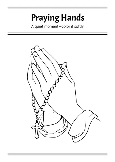 Free Religious Coloring Book Template to Edit Online