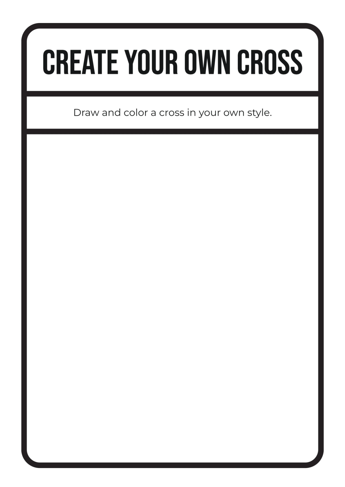 Free Blank Christian Coloring Book Template to Edit Online