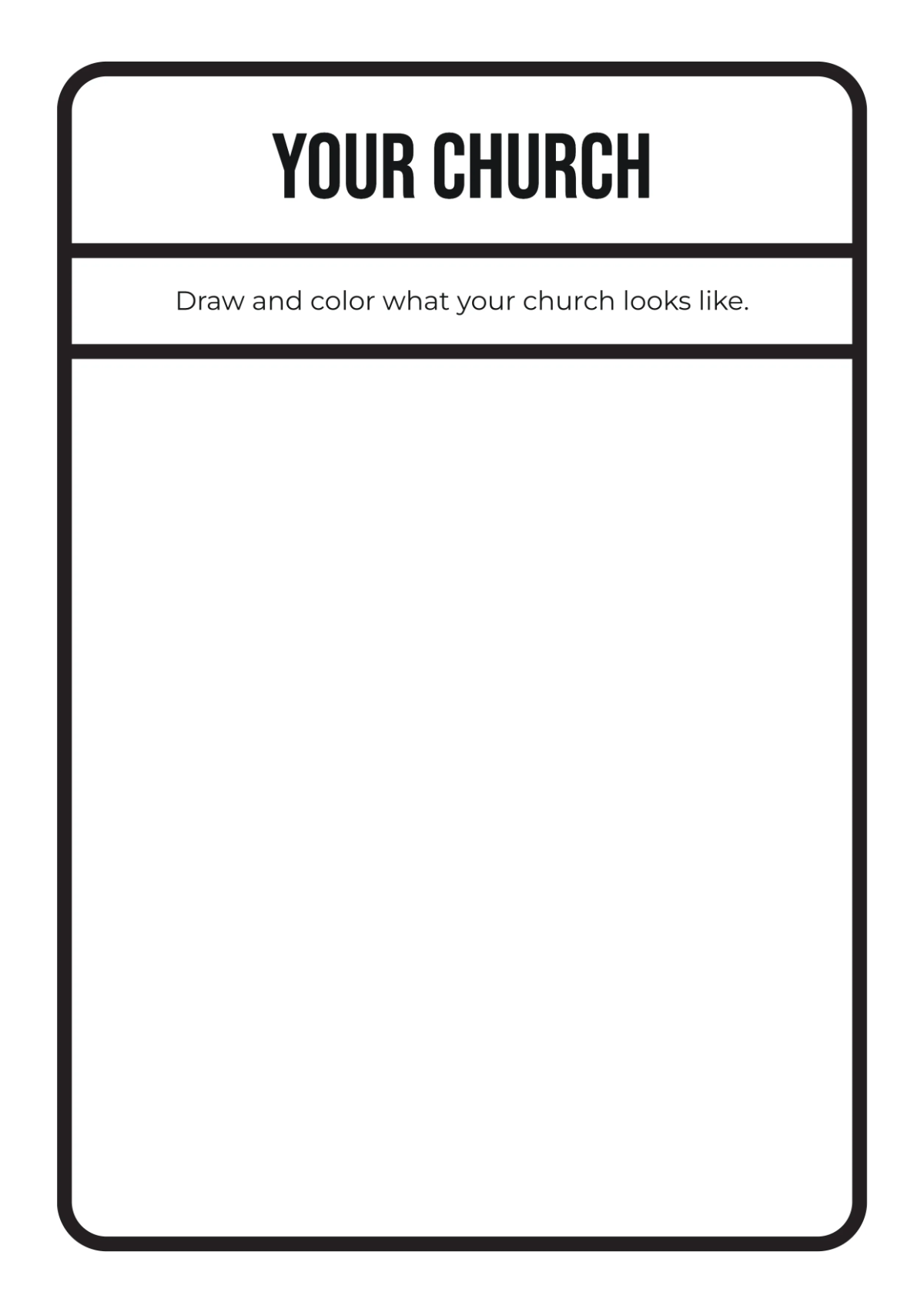 Free Blank Christian Coloring Book Template to Edit Online