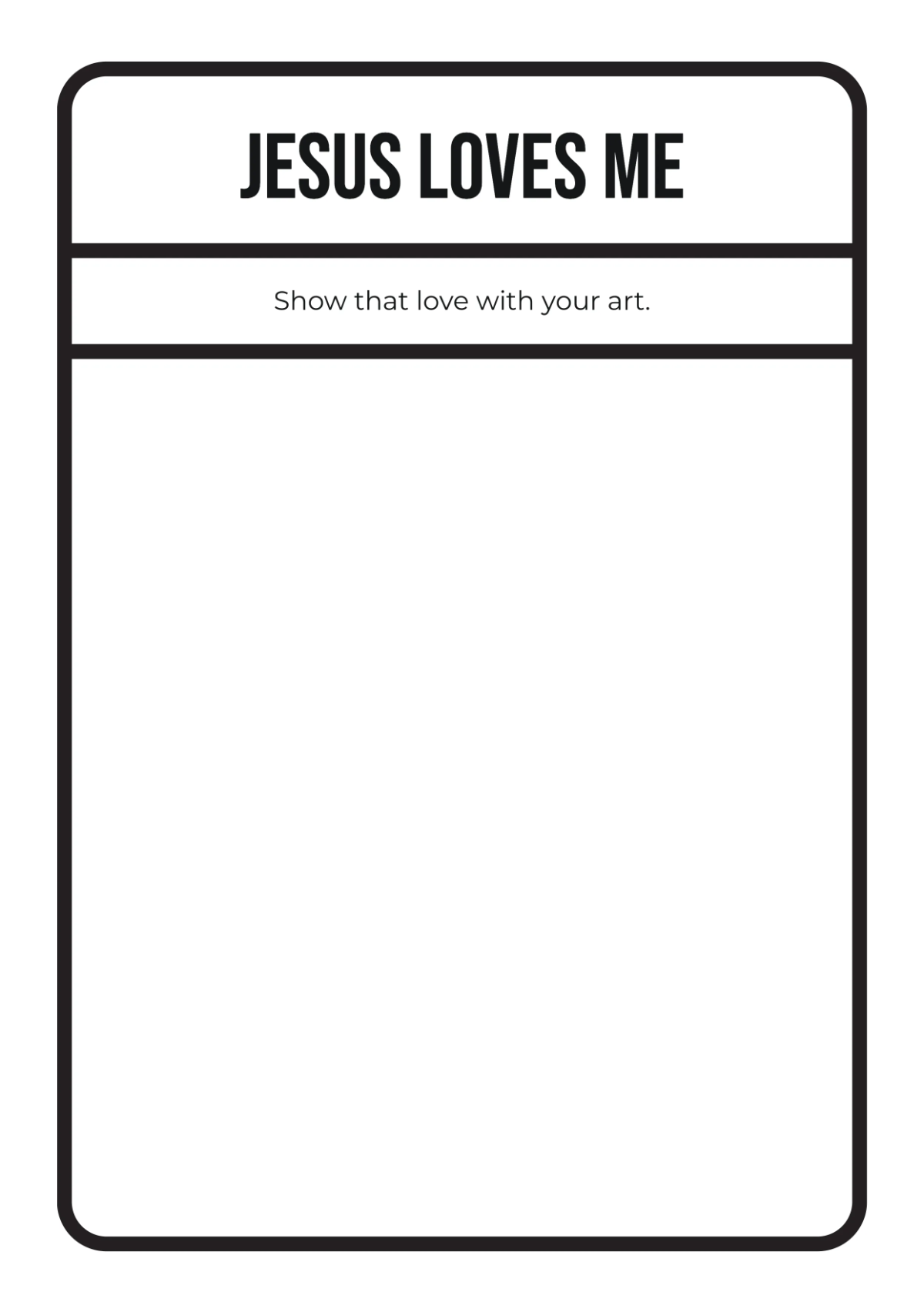 Free Blank Christian Coloring Book Template to Edit Online