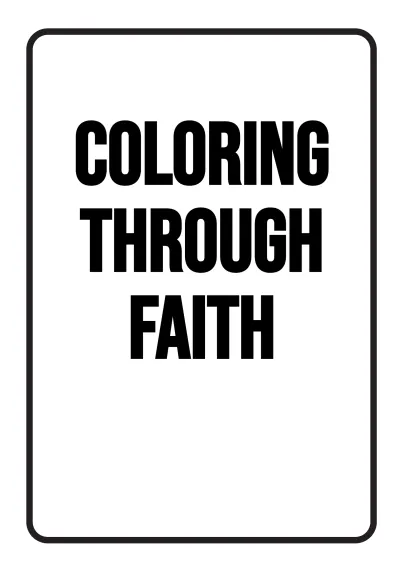 Free Blank Christian Coloring Book Template to Edit Online