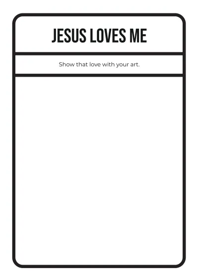 Free Blank Christian Coloring Book Template to Edit Online