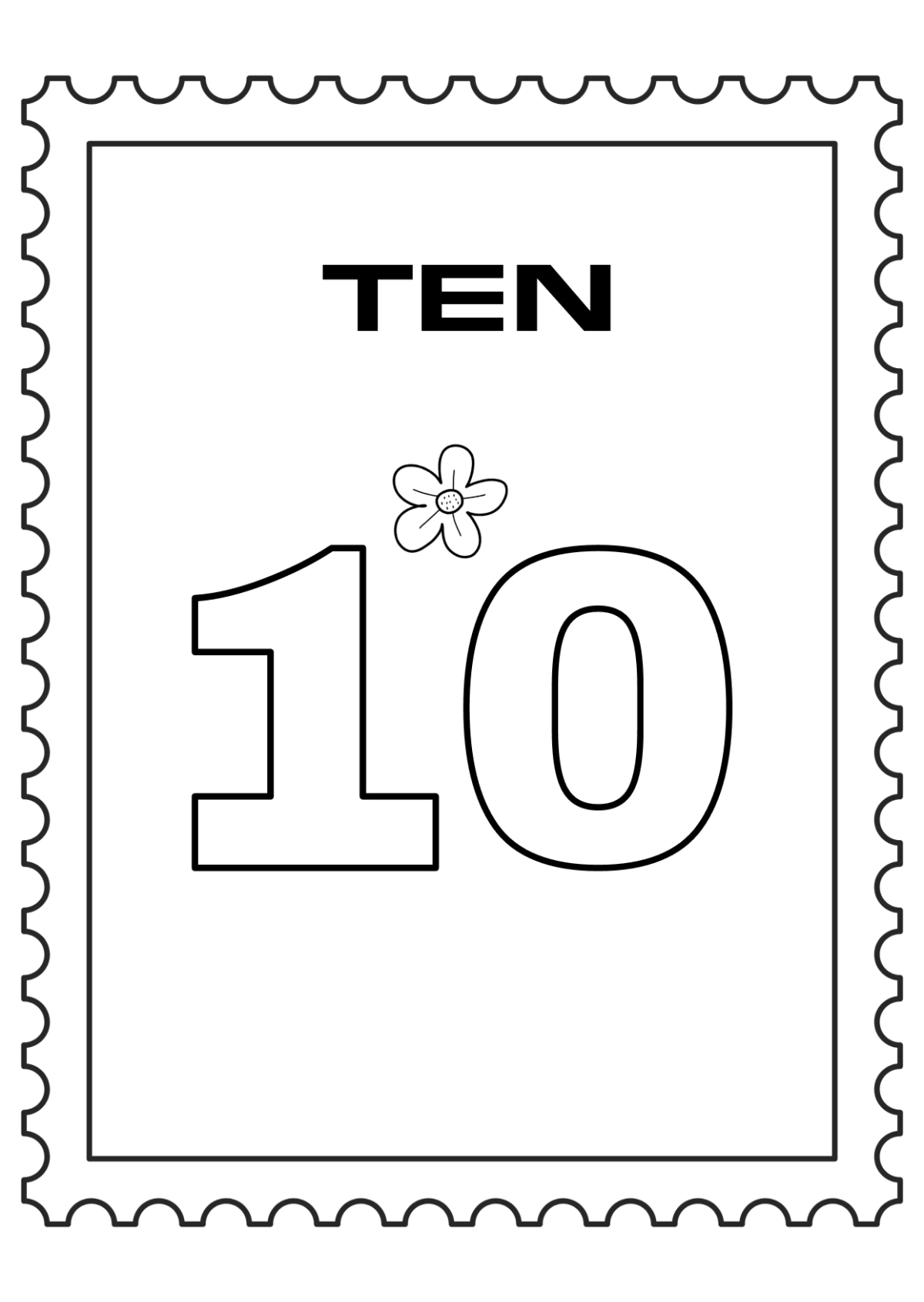 Free Numbers Coloring Book Template to Edit Online