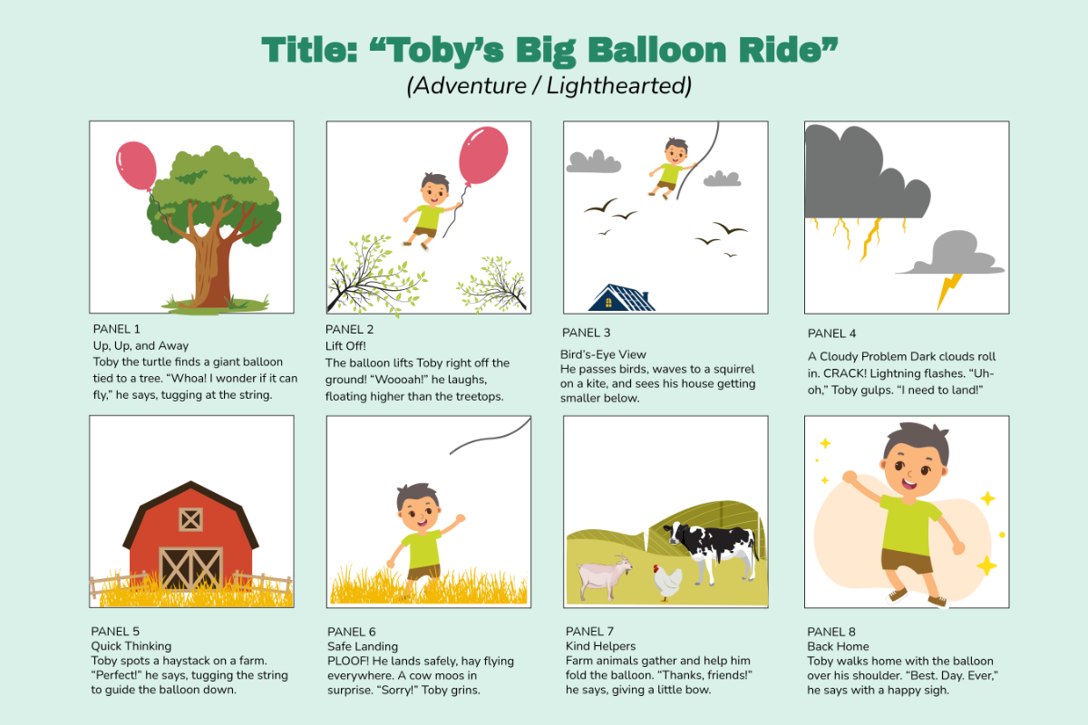 Free Storyboard Drawing Template to Edit Online