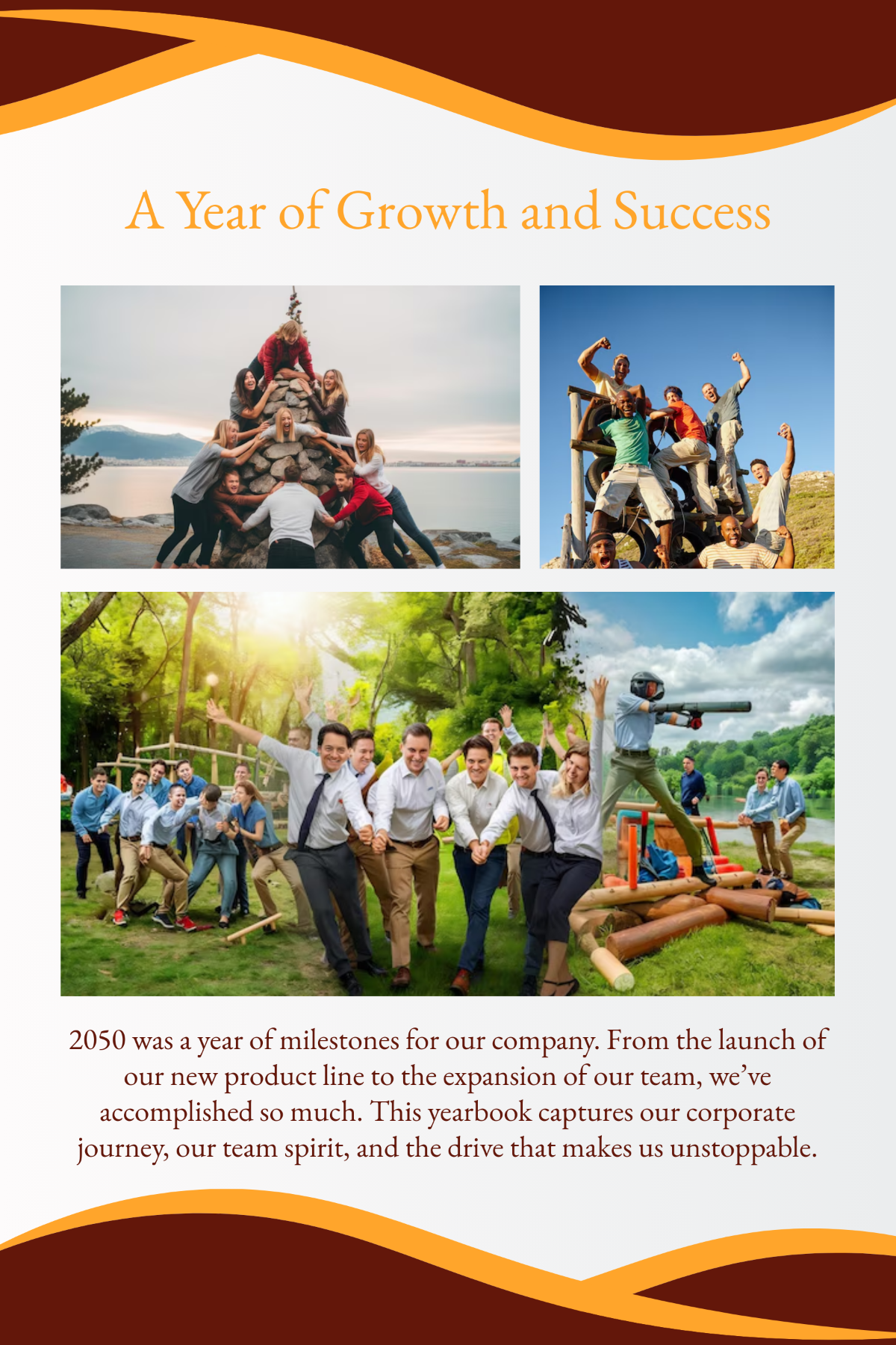 Professional Company Yearbook Template