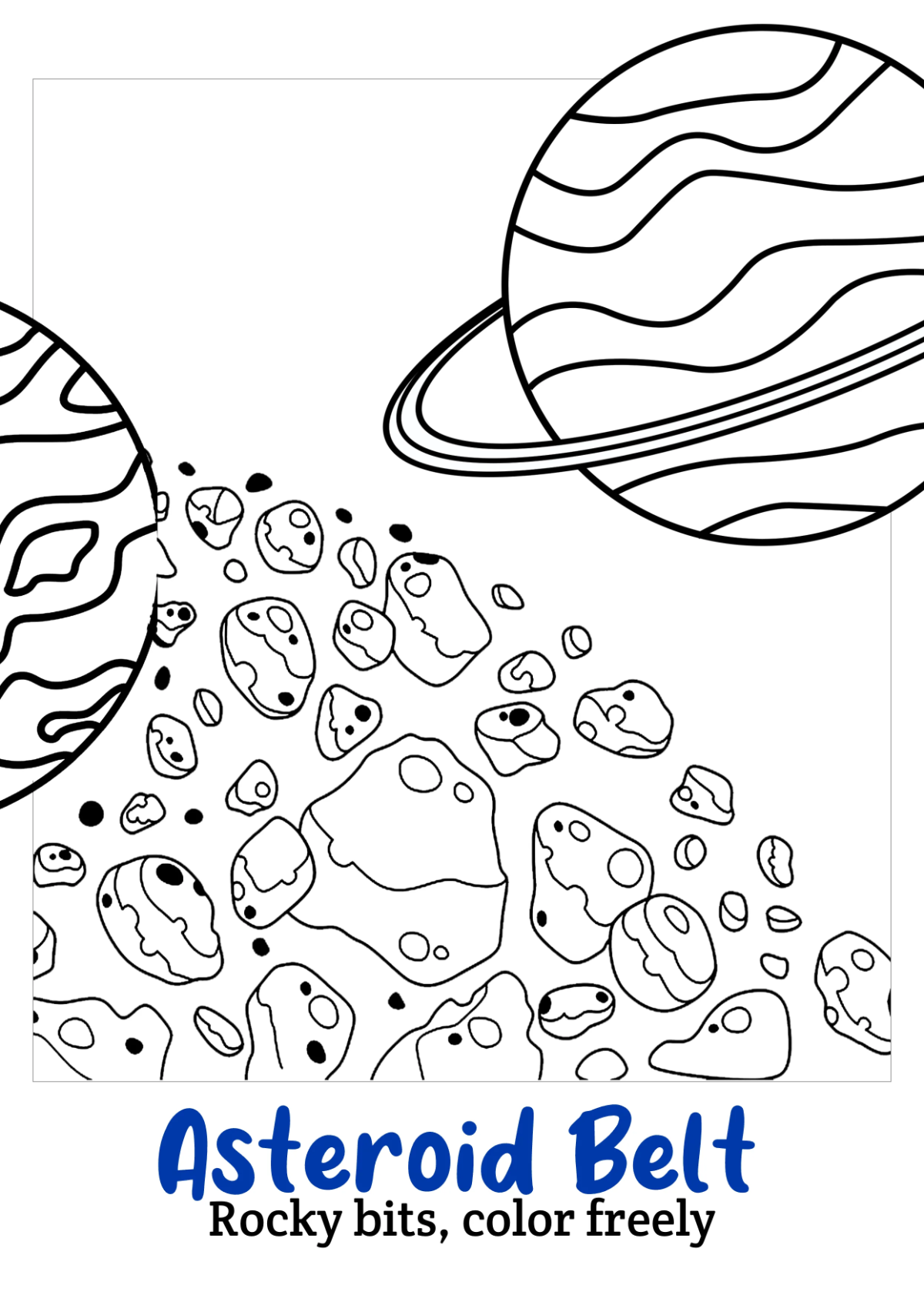 Free Planets Coloring Book Template to Edit Online