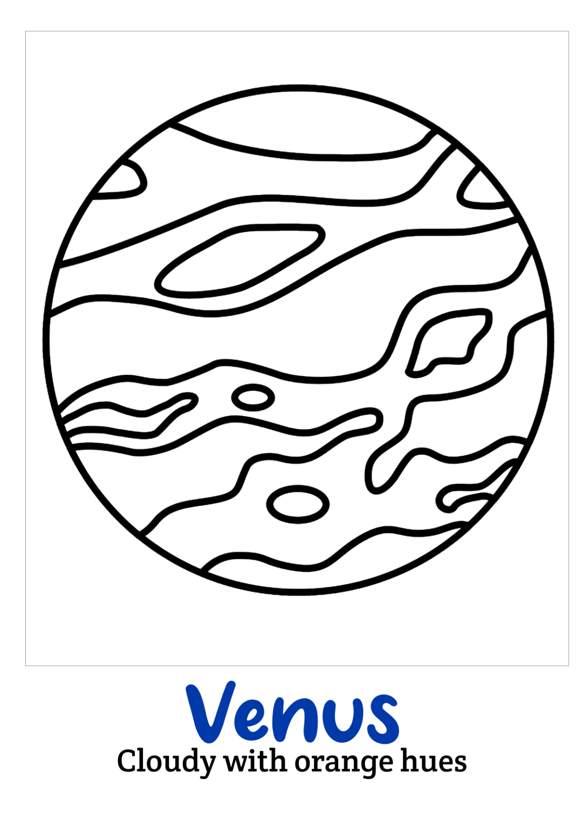 Free Planets Coloring Book Template to Edit Online