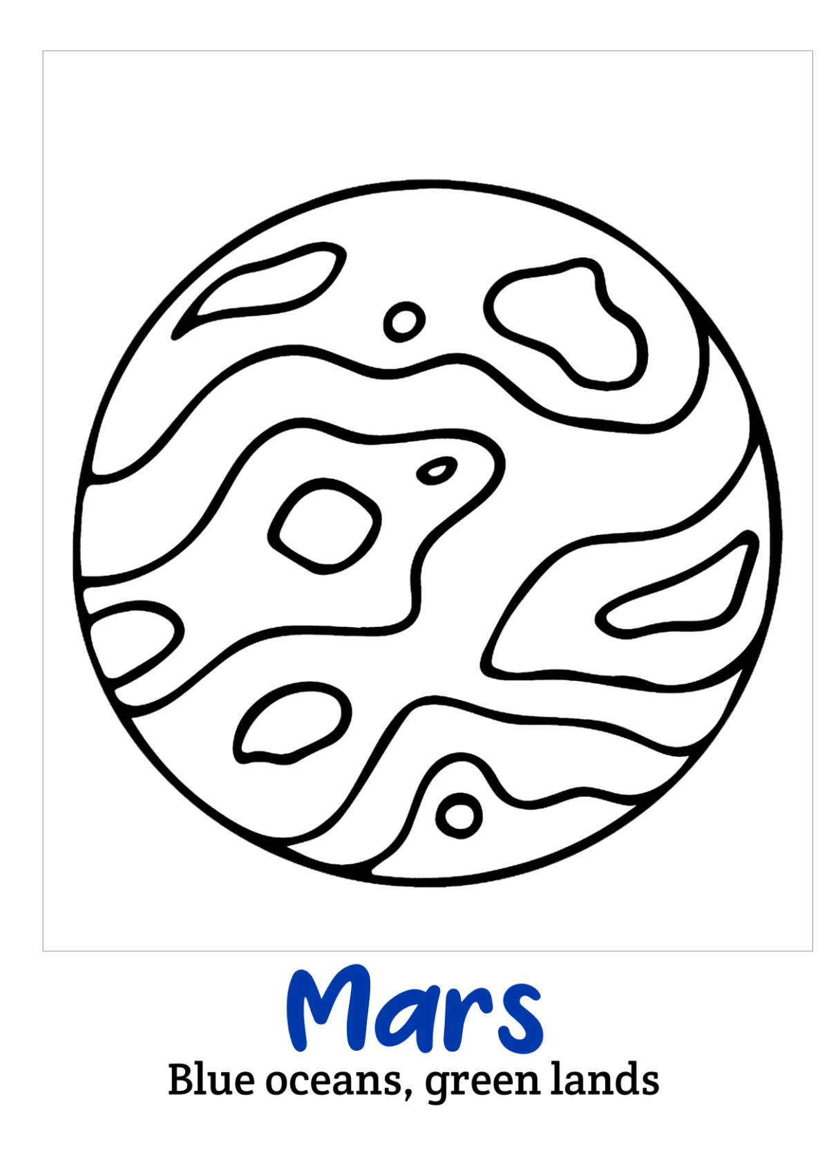 Free Planets Coloring Book Template to Edit Online