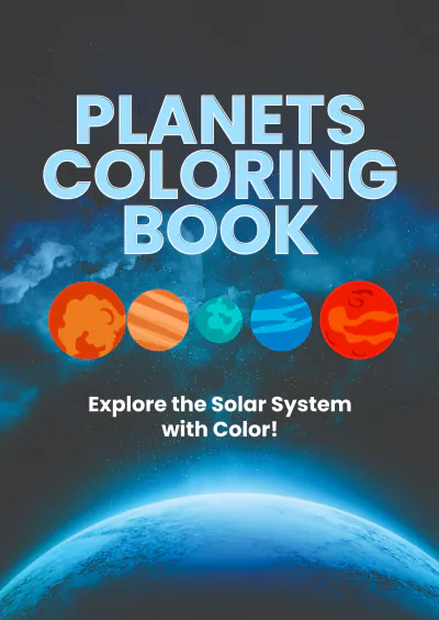 Free Planets Coloring Book Template to Edit Online