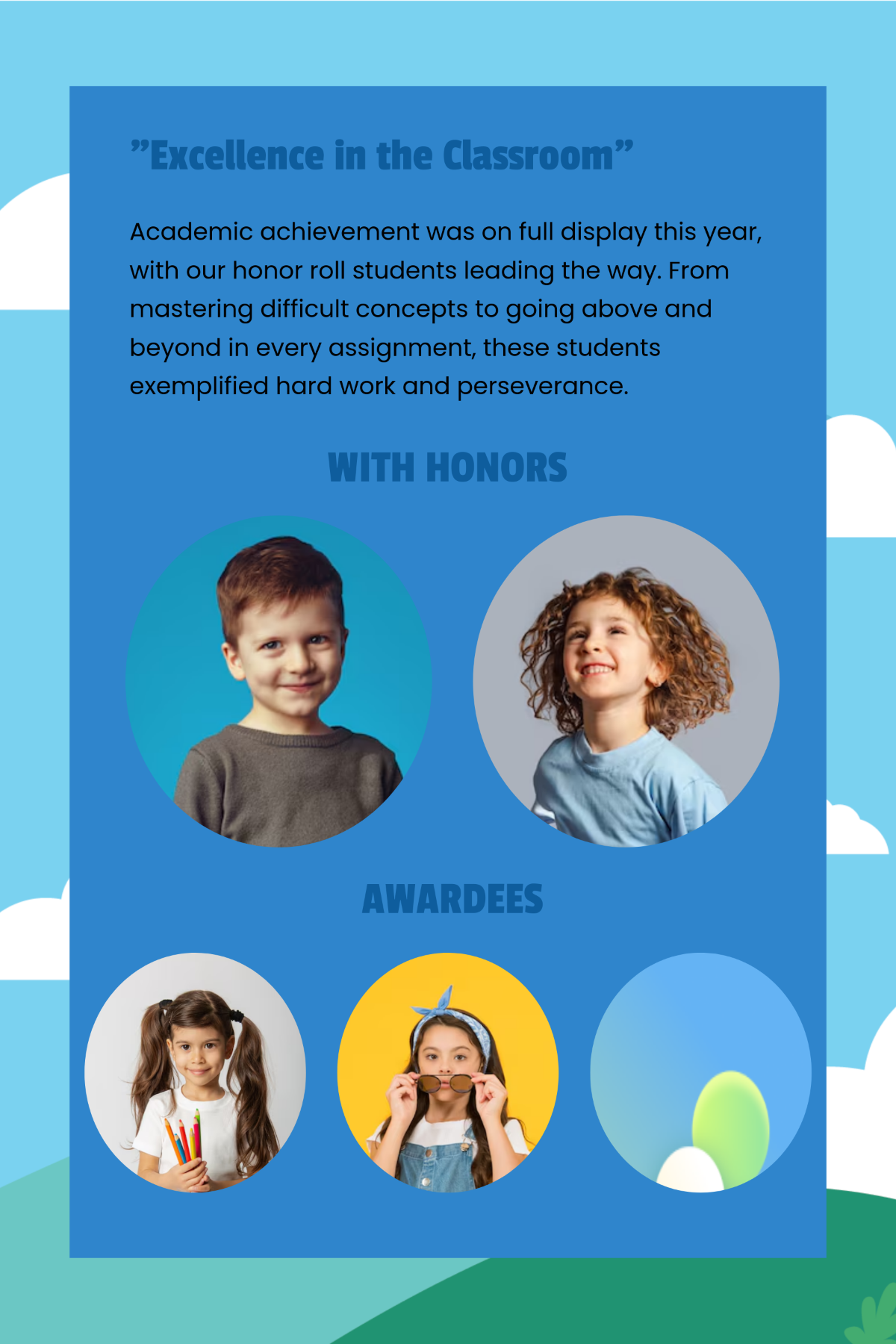 Honor Roll Yearbook Template