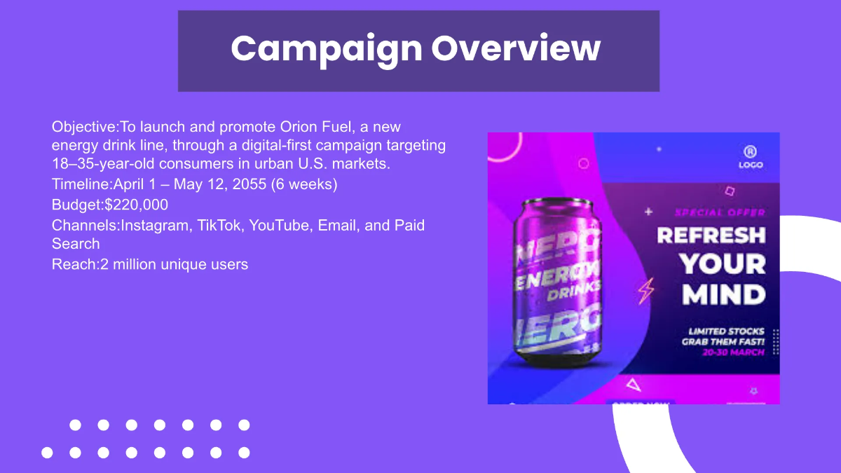 Free Weekly Timeline Presentation Template to Edit Online