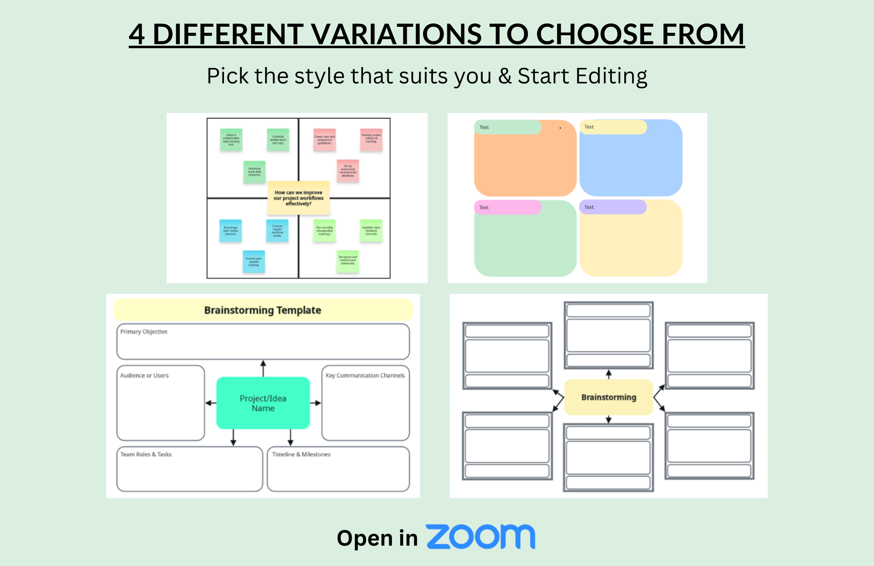 Free Brainstorming Template