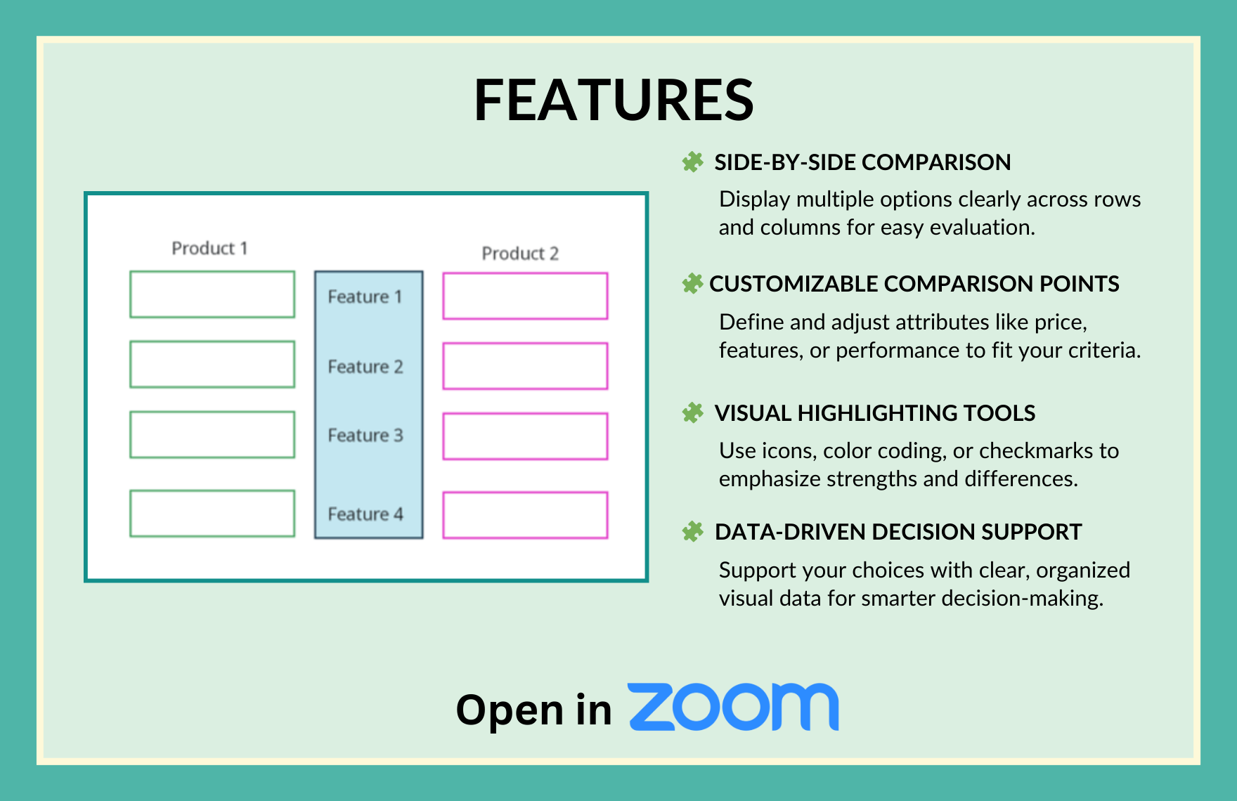 Free Comparison Chart Template