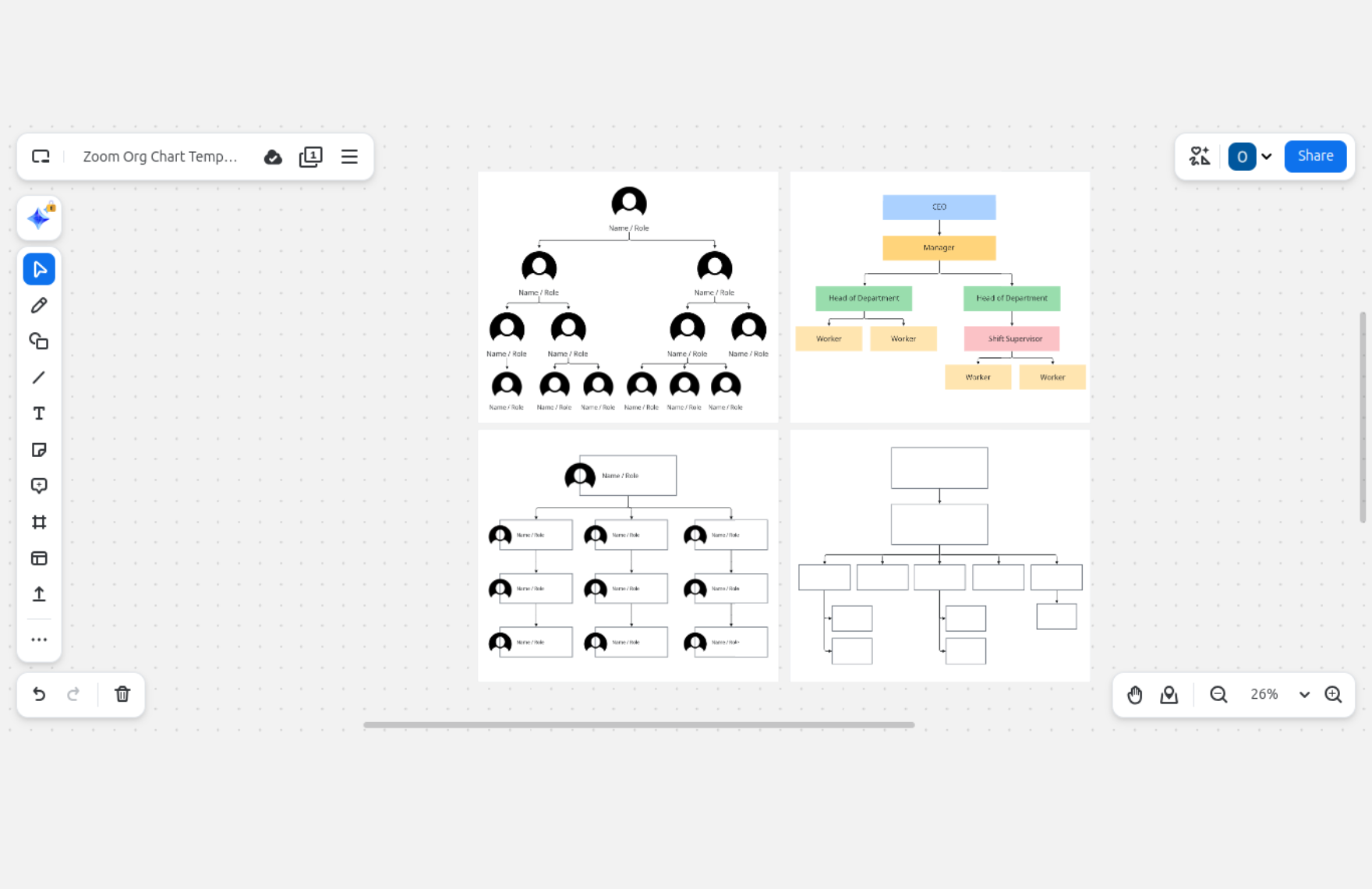 Free Organizational Chart Template