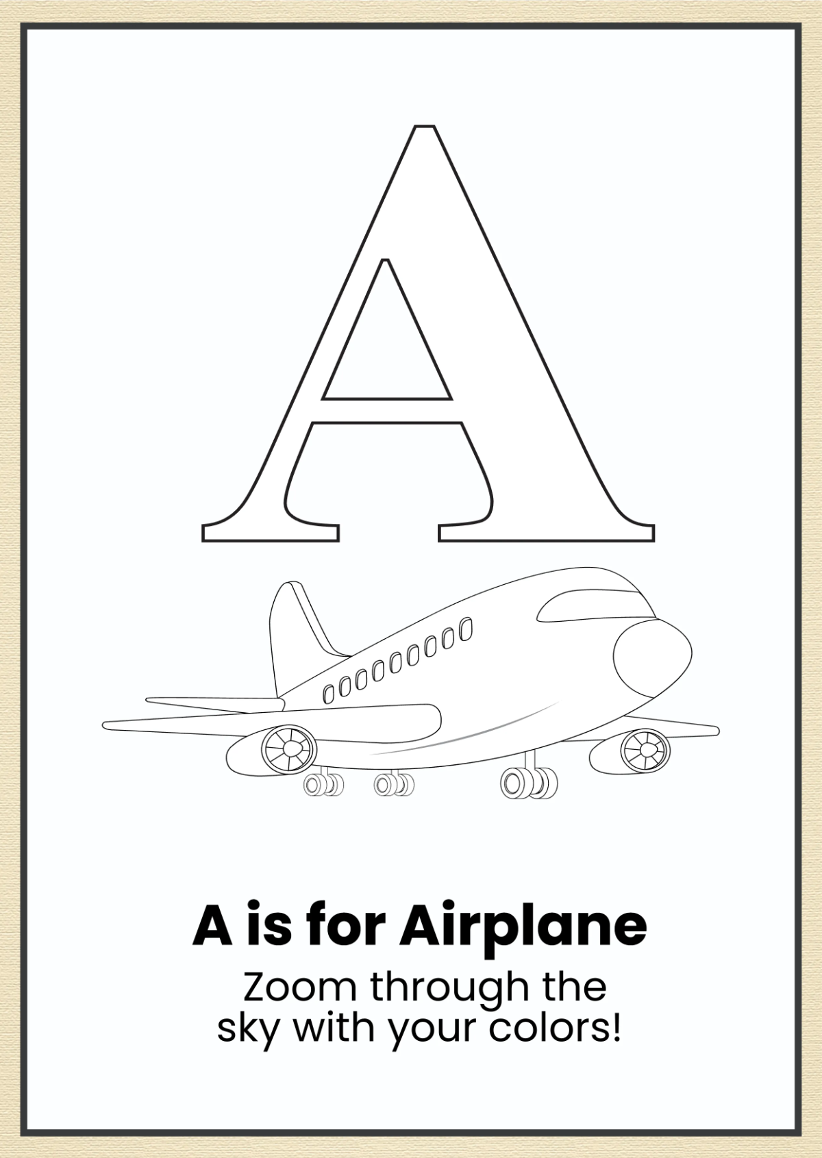 Free Modern Alphabet Coloring Book Template to Edit Online