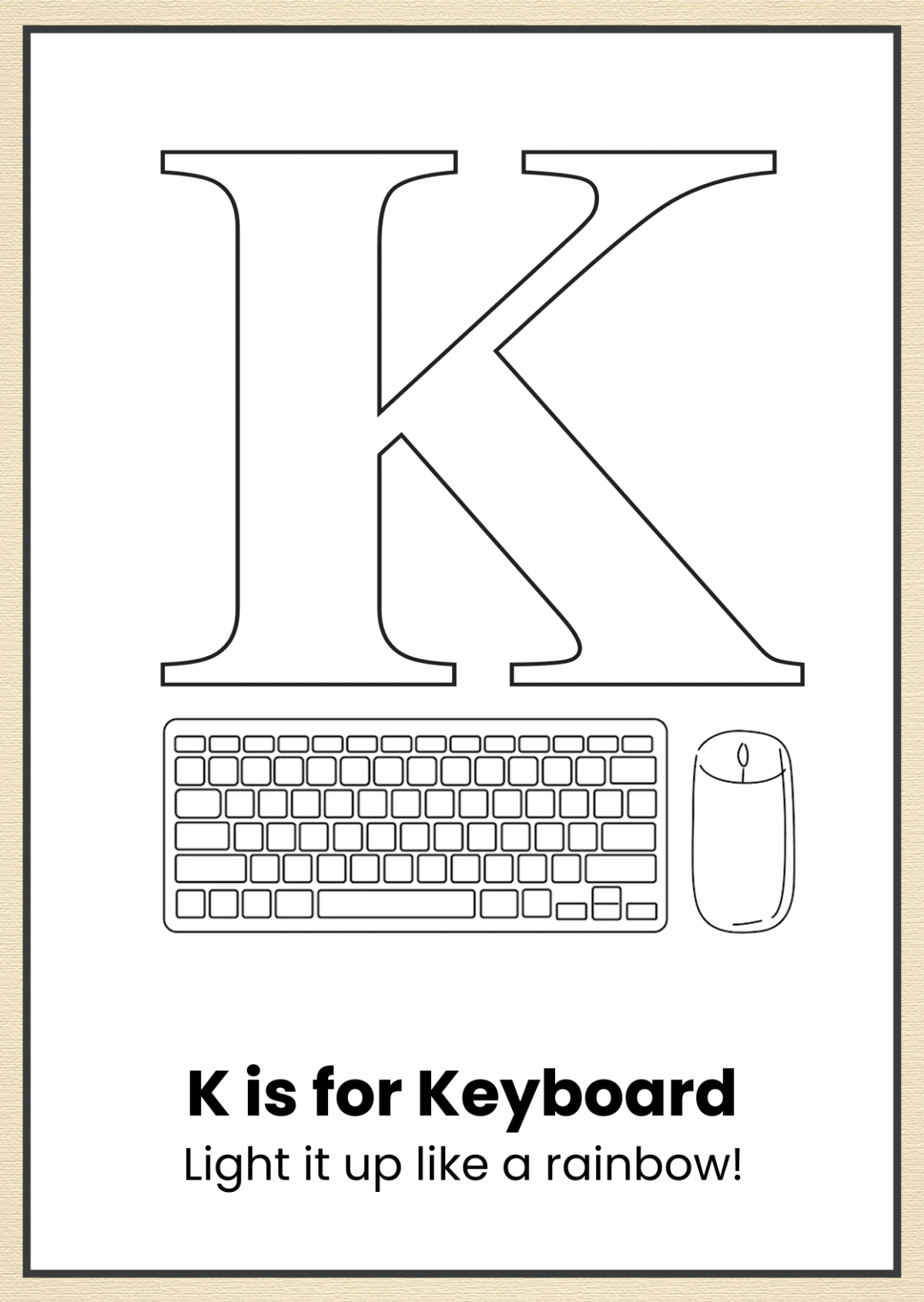 Free Modern Alphabet Coloring Book Template to Edit Online