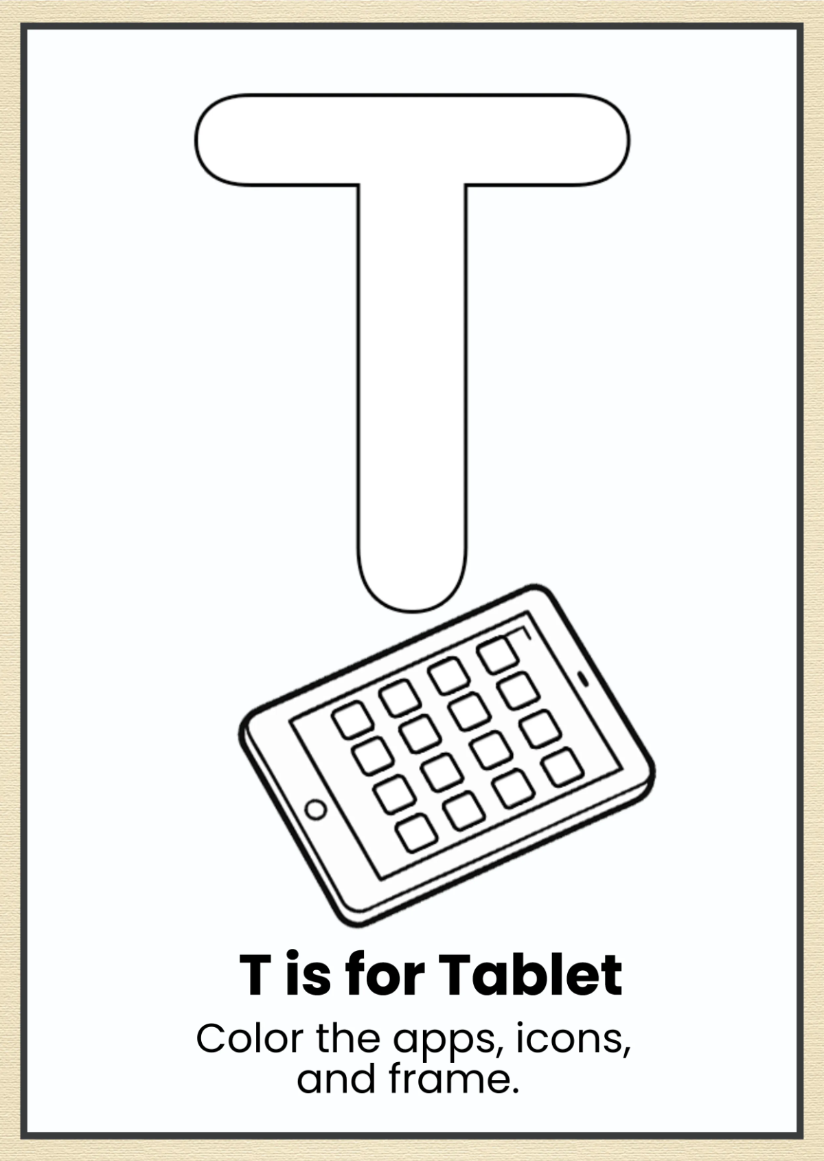 Free Modern Alphabet Coloring Book Template to Edit Online
