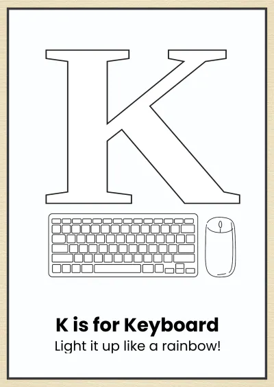 Free Modern Alphabet Coloring Book Template to Edit Online