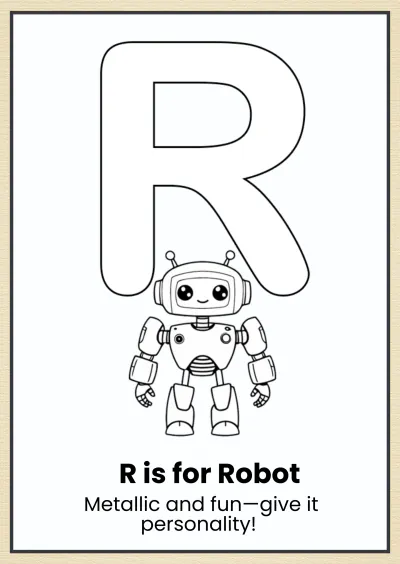 Free Modern Alphabet Coloring Book Template to Edit Online