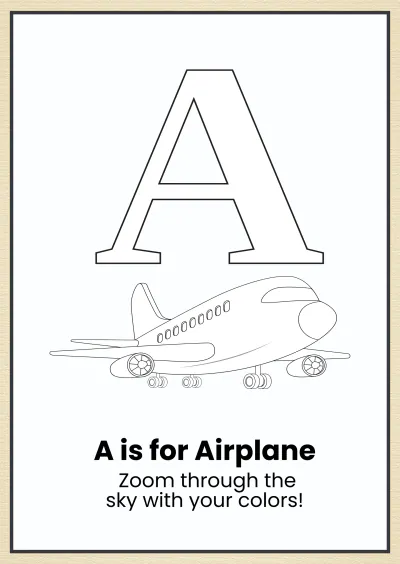 Free Modern Alphabet Coloring Book Template to Edit Online