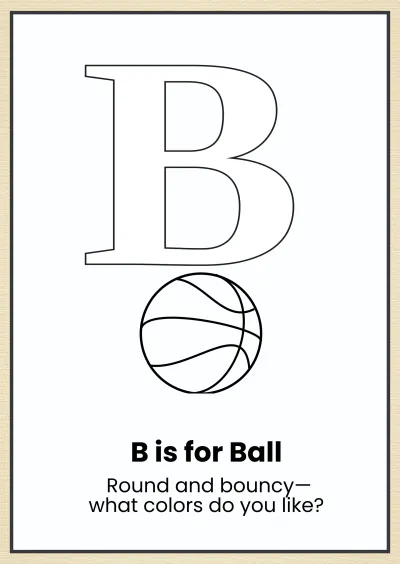 Free Modern Alphabet Coloring Book Template to Edit Online