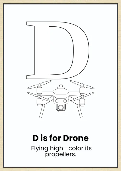 Free Modern Alphabet Coloring Book Template to Edit Online