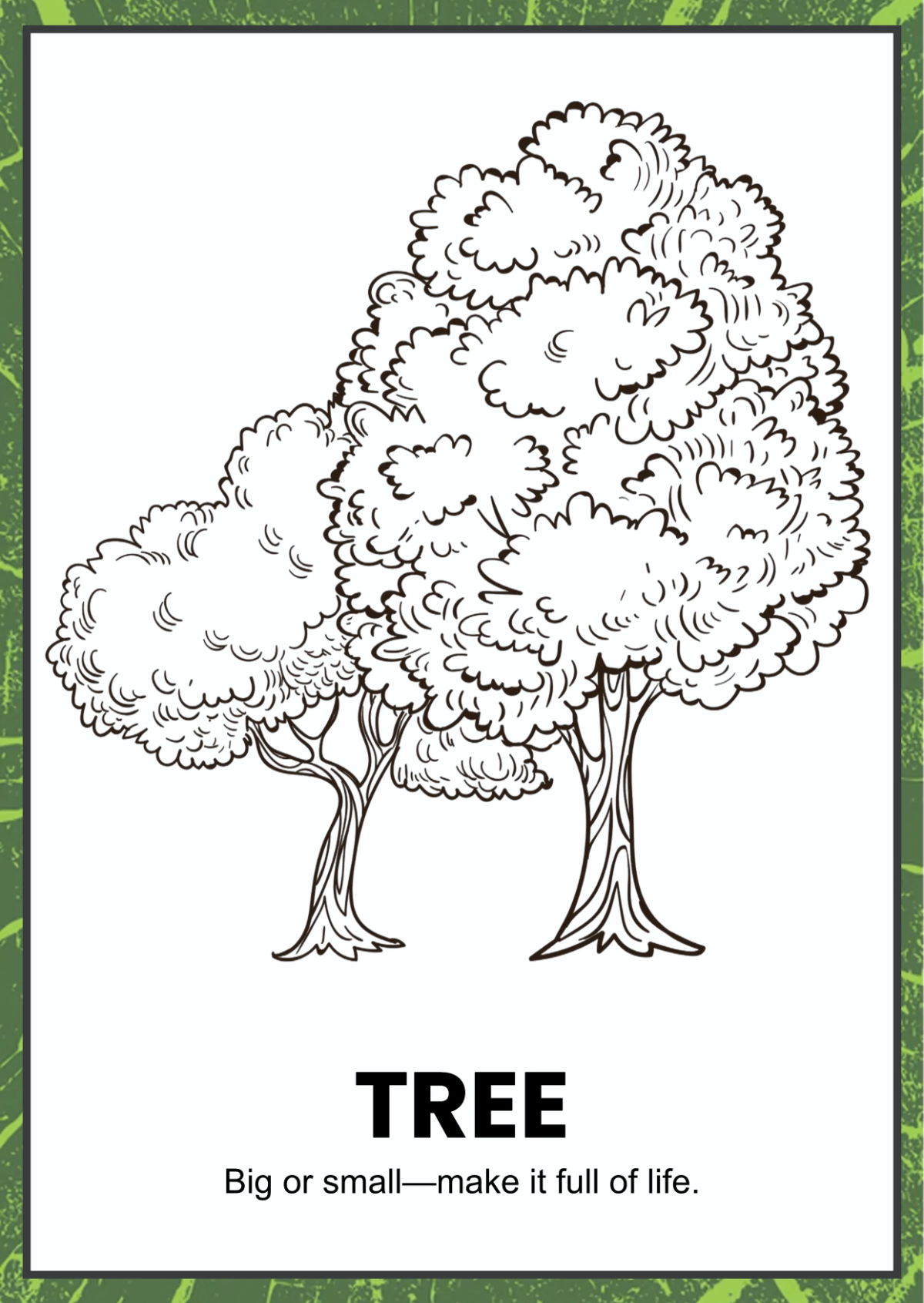 Free Nature Coloring Book Template to Edit Online