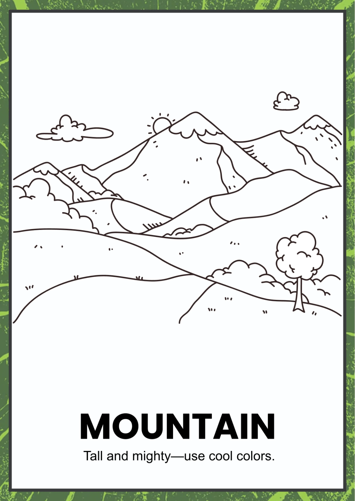 Free Nature Coloring Book Template to Edit Online