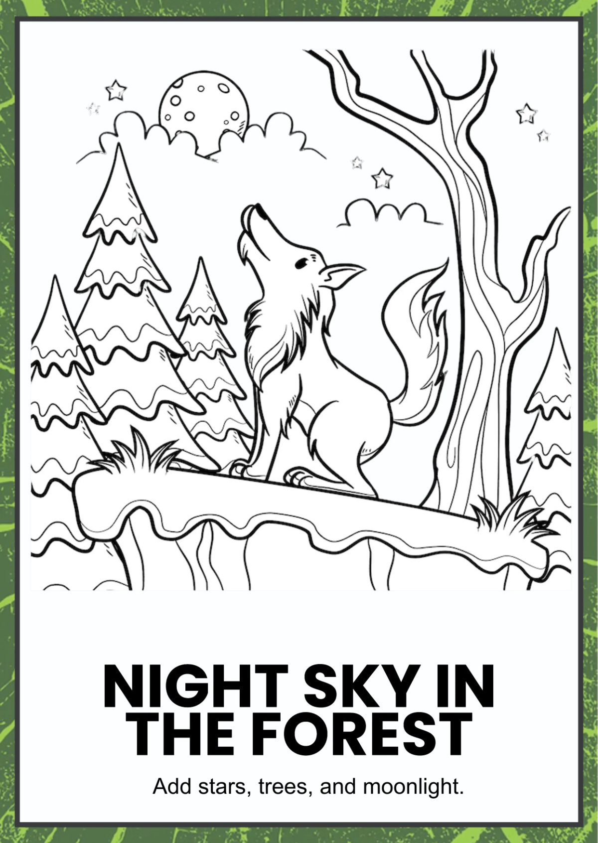 Free Nature Coloring Book Template to Edit Online