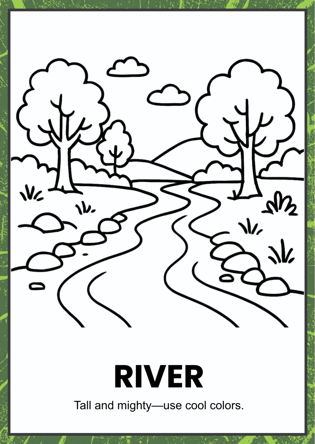 Free Nature Coloring Book Template to Edit Online