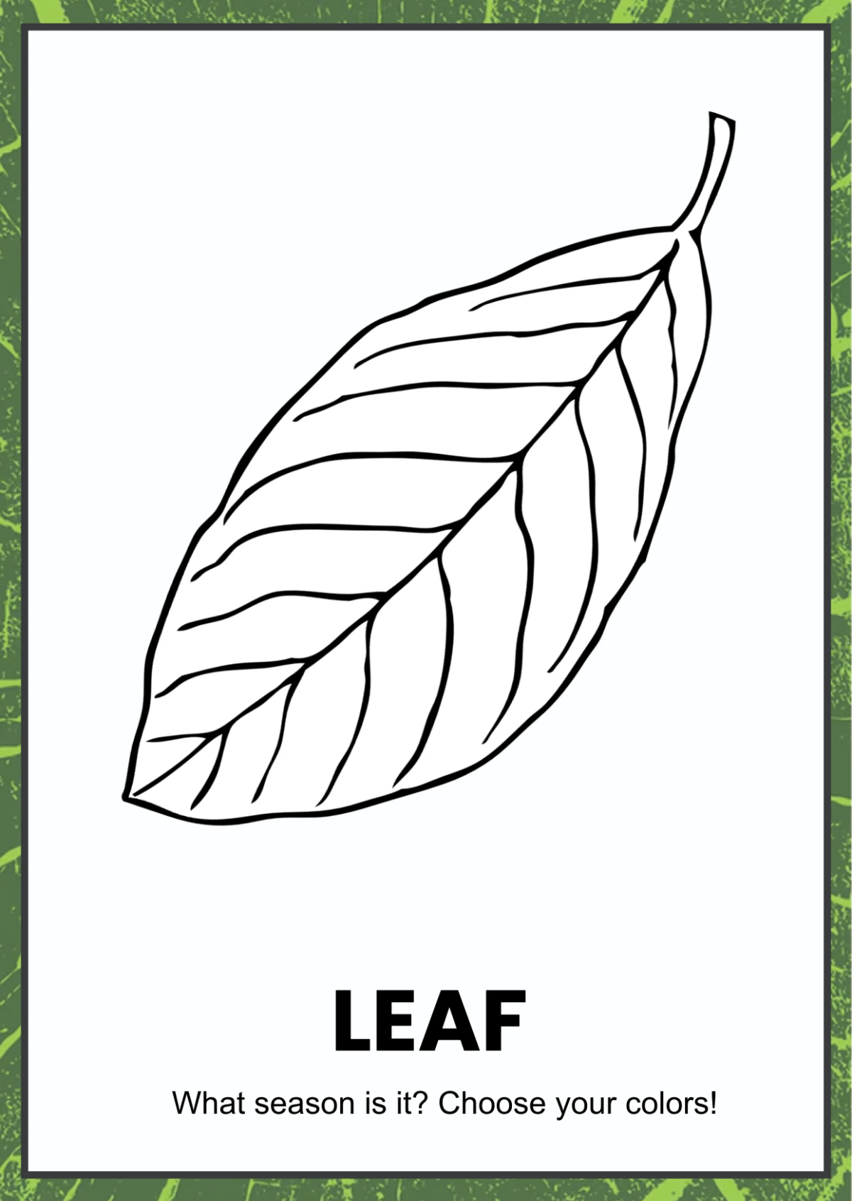 Free Nature Coloring Book Template to Edit Online
