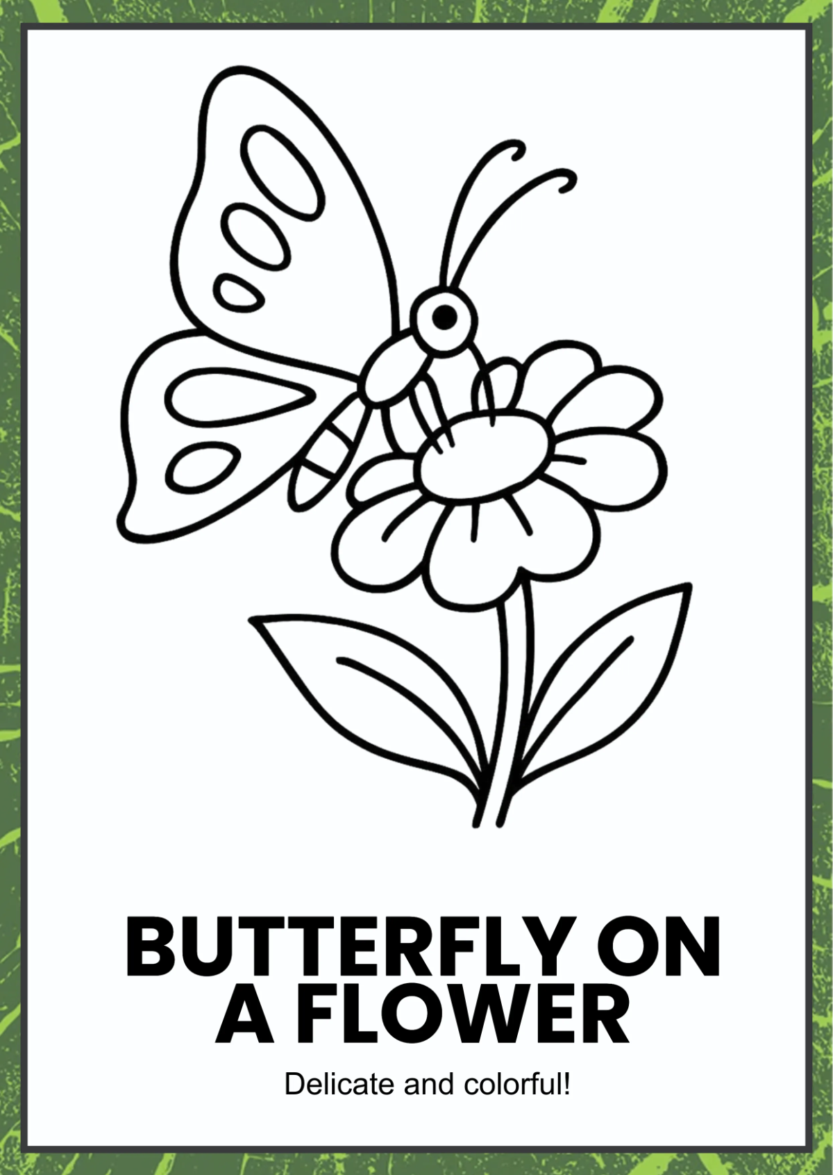 Free Nature Coloring Book Template to Edit Online