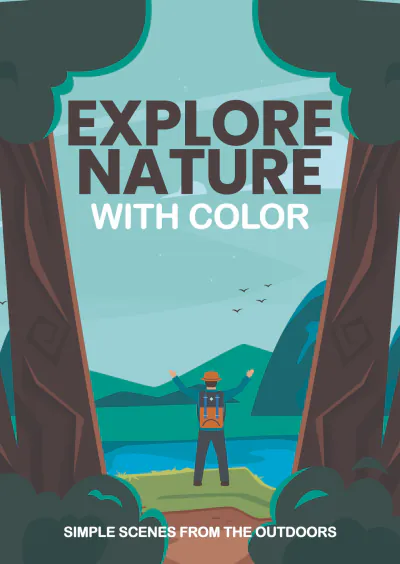 Free Nature Coloring Book Template to Edit Online