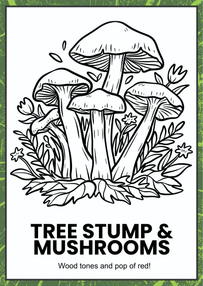Free Nature Coloring Book Template to Edit Online