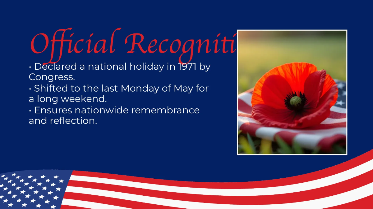 Free Memorial Day Presentation Template to Edit Online