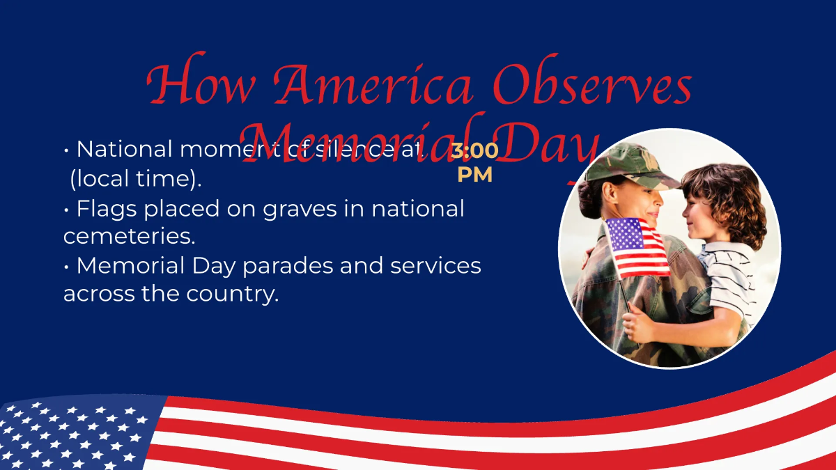 Free Memorial Day Presentation Template to Edit Online