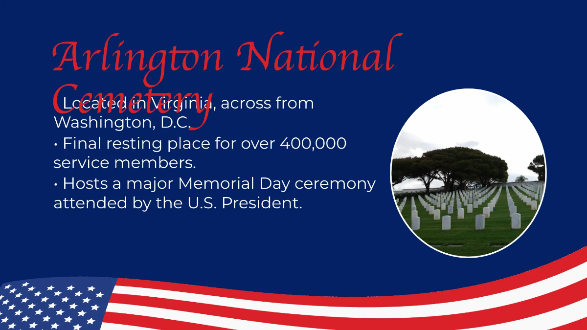 Free Memorial Day Presentation Template to Edit Online